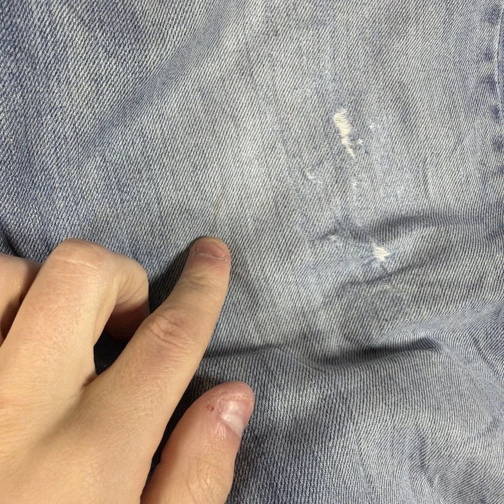 Vintage Levi's 752 Jeans Mens 34x30 Blue Denim‎ Cotton Distressed Straight Leg